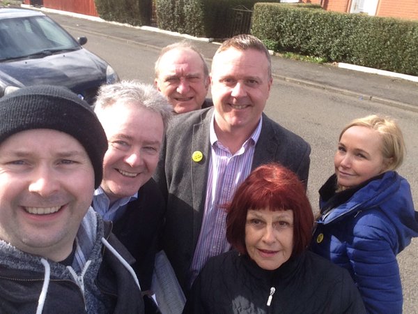 Canvassing in the sunshine