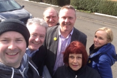 Canvassing in the sunshine